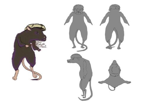 Rats with wihtas Model sheet